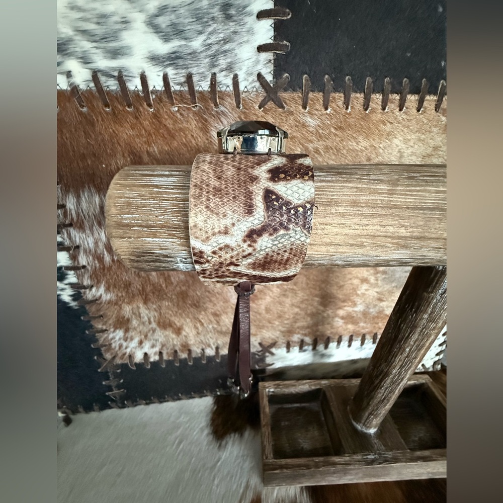 Keep It Gypsy Python Snake Brown Cowhide Pattern … - image 2